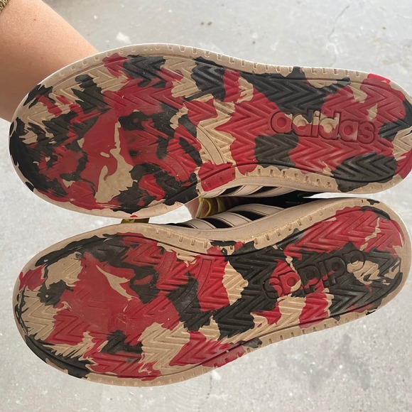 Adidas Shoes Men 4.5 Hoops MID sneakers Black White Basketball neon laces - Picture 11 of 11